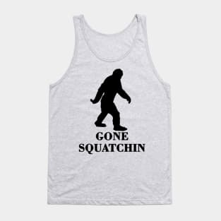 Bigfoot Sasquatch Cryptid Gone Squatchin Tank Top